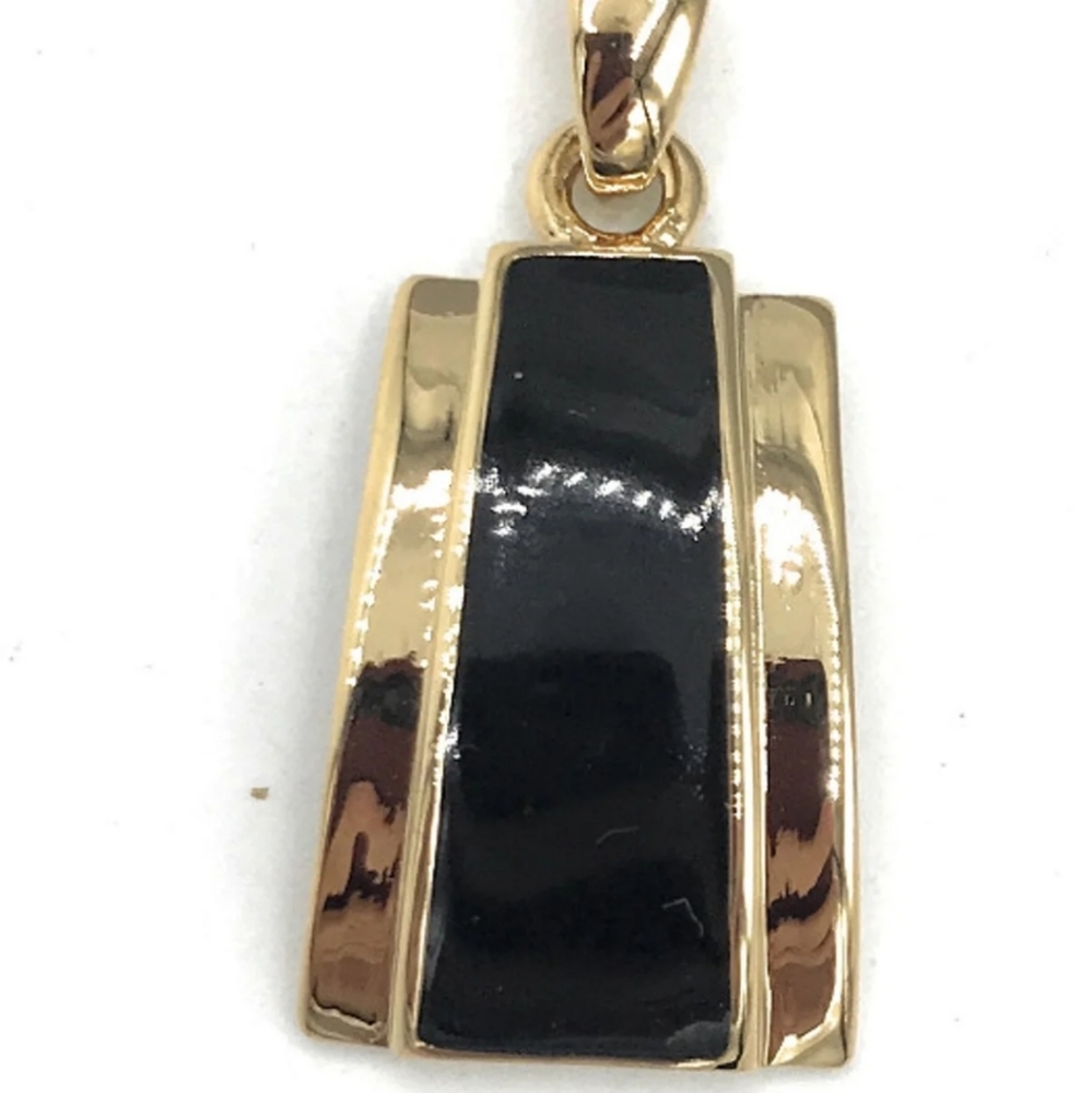 NEW Black & Gold Pendant